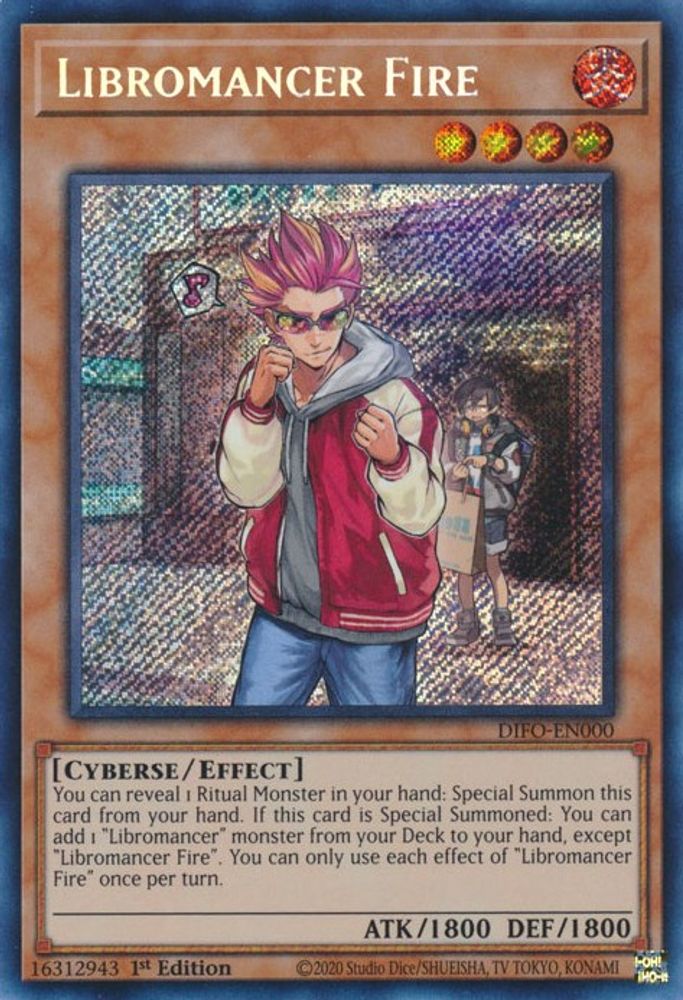 Libromancer Fire (DIFO-EN000) - Secret Rare
