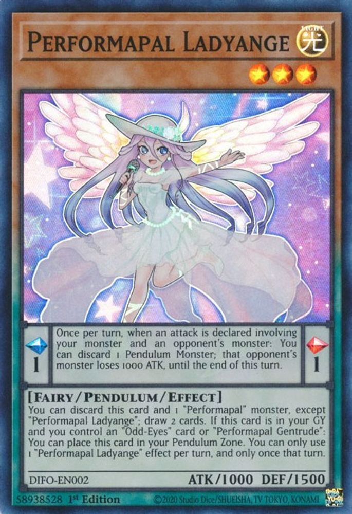 Performapal Ladyange (DIFO-EN002) - Super Rare