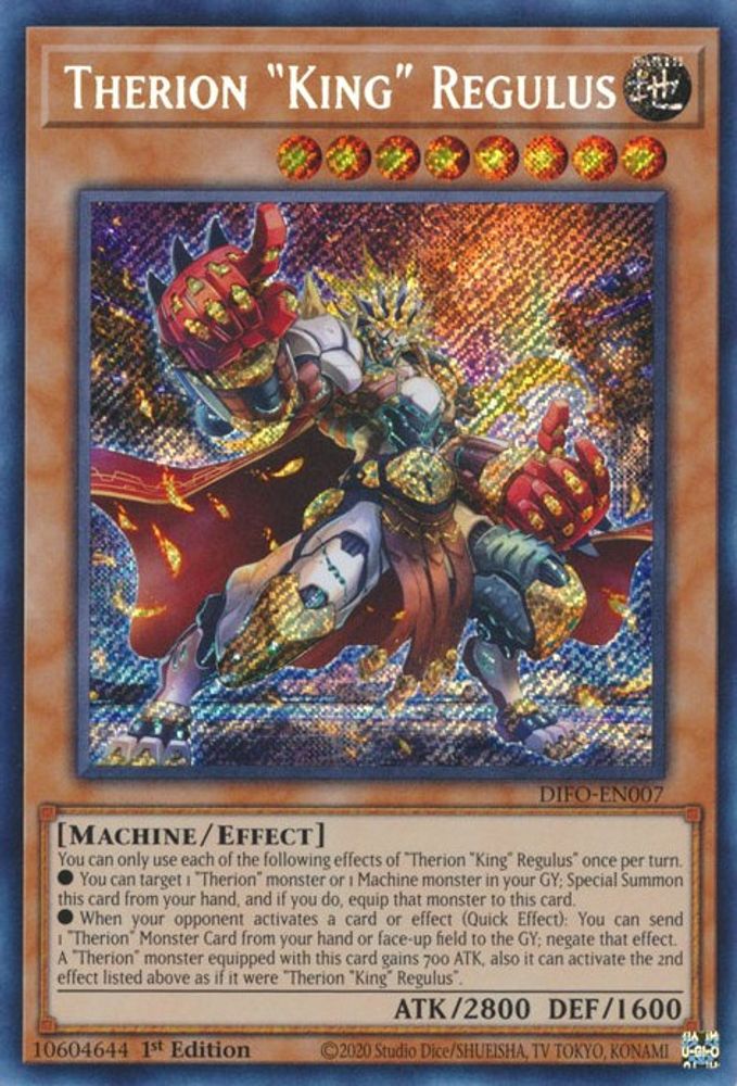 Therion "King" Regulus (DIFO-EN007) - Secret Rare
