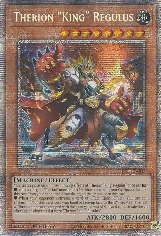 Therion "King" Regulus (Starlight Rare) (DIFO-EN007) - Starlight Rare
