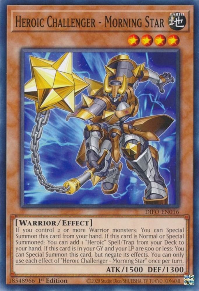 Heroic Challenger - Morning Star (DIFO-EN016) - Common