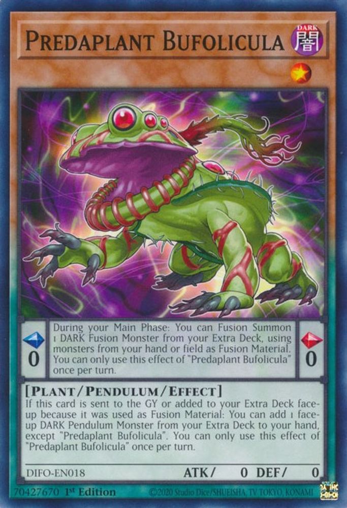 Predaplant Bufolicula (DIFO-EN018) - Common