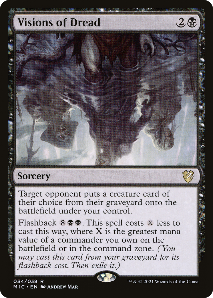 Visions d'effroi [Innistrad : Commandant de la chasse de minuit] 