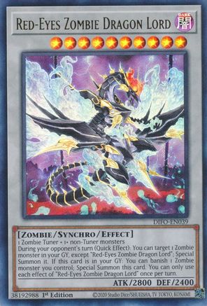 Red-Eyes Zombie Dragon Lord [DIFO-EN039] Ultra Rare