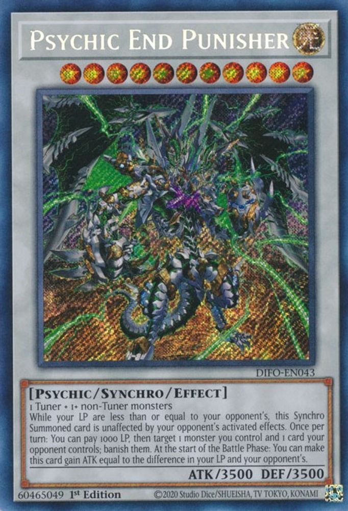 Psychic End Punisher (DIFO-EN043) - Secret Rare