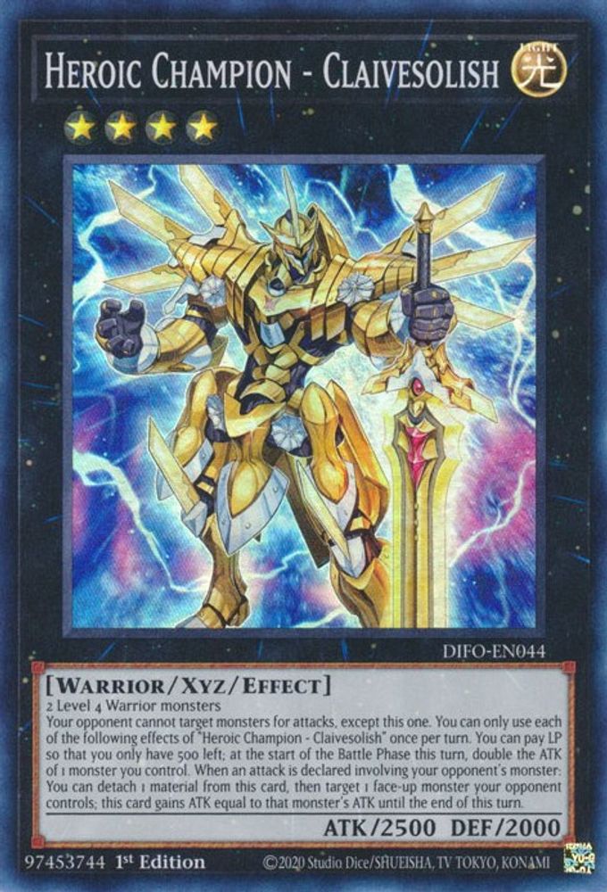 Heroic Champion - Claivesolish (DIFO-EN044) - Super Rare