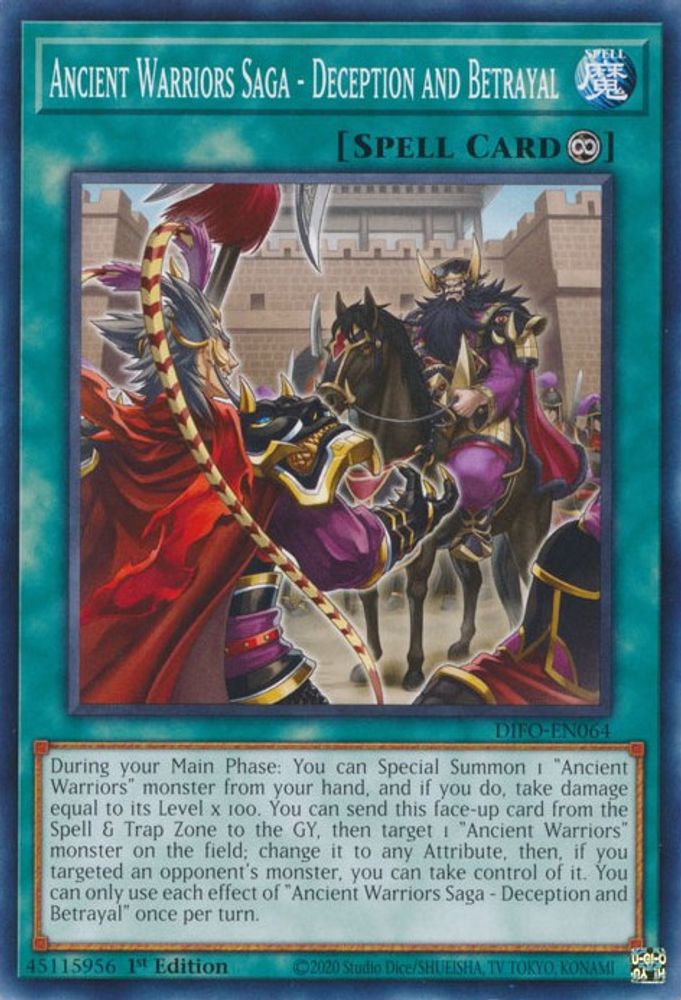 Ancient Warriors Saga - Deception and Betrayal (DIFO-EN064) - Common