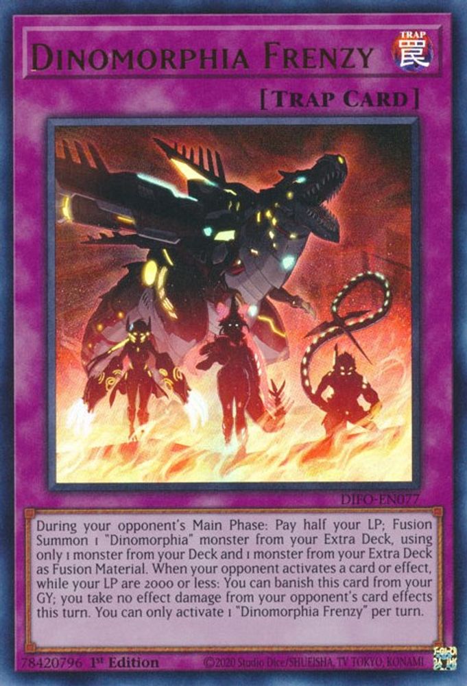 Dinomorphia Frenzy (DIFO-EN077) - Ultra Rare