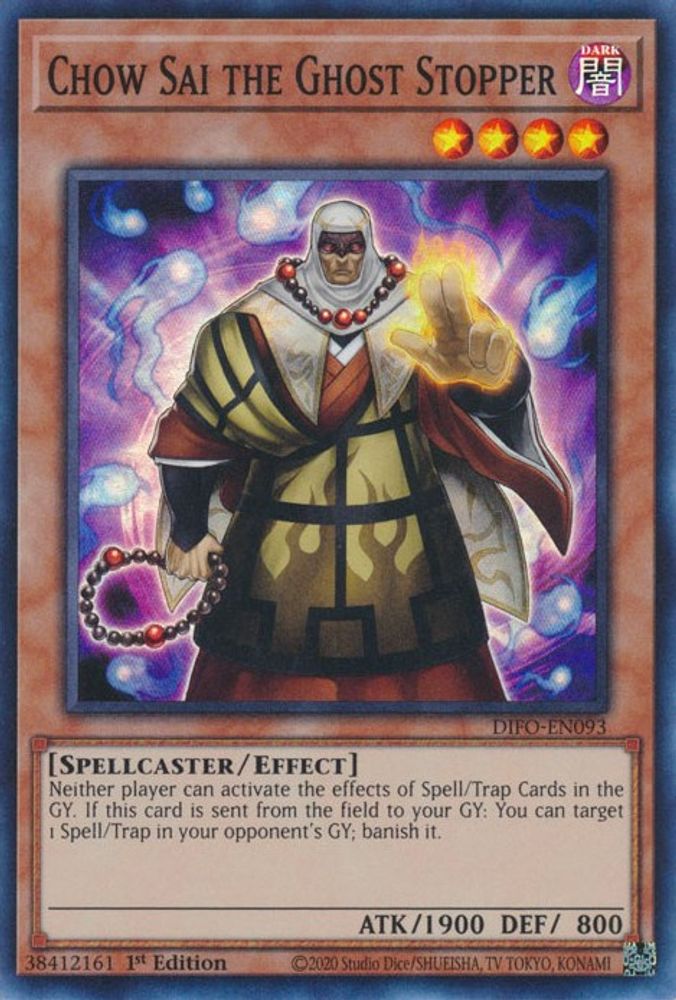 Chow Sai the Ghost Stopper (DIFO-EN093) - Super Rare