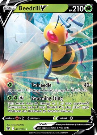 Beedrill V 001  - Holofoil - Ultra Rare