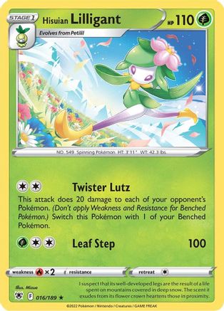 Hisuian Lilligant 016  - Holofoil - Holo Rare