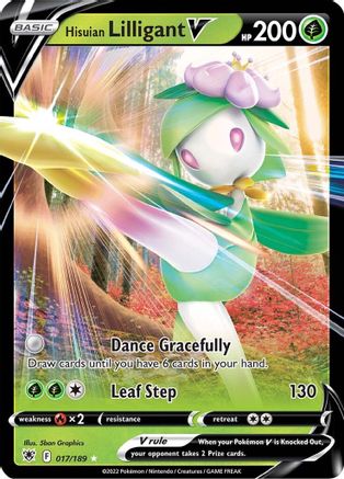 Hisuian Lilligant V 017  - Holofoil - Ultra Rare