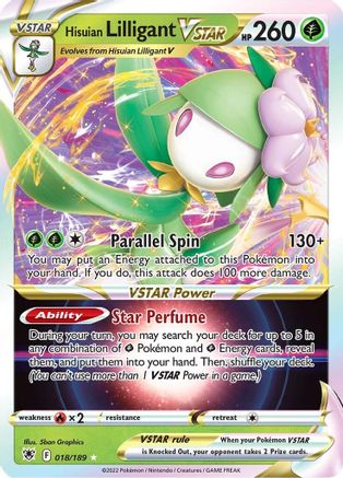 Hisuian Lilligant VSTAR 018  - Holofoil - Ultra Rare