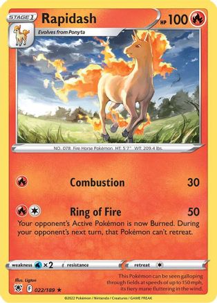 Rapidash 022  - Rare