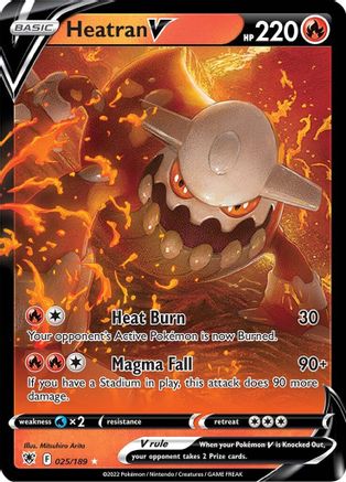 Heatran V 025  - Holofoil - Ultra Rare