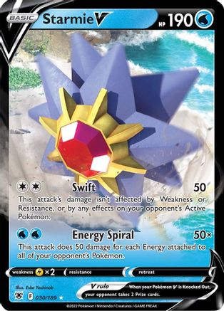 Starmie V 030  - Holofoil - Ultra Rare