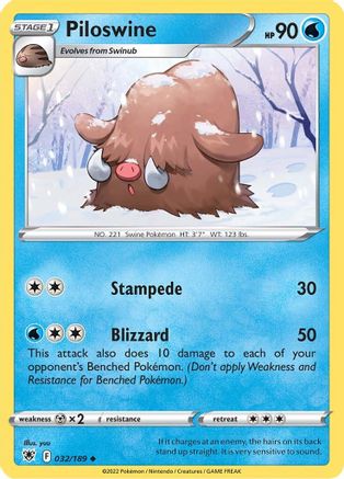 Piloswine 032  - Uncommon