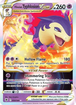 Hisuian Typhlosion VSTAR 054  - Holofoil - Ultra Rare