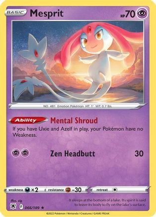 Mesprit 066  - Holofoil - Holo Rare
