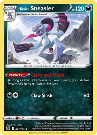 Hisuian Sneasler 093  - Holofoil - Holo Rare