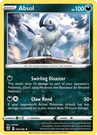 Absol 097  - Holofoil - Holo Rare