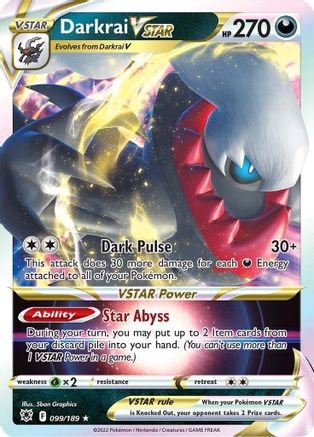 Darkrai VSTAR 099  - Holofoil - Ultra Rare