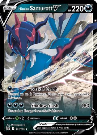 Hisuian Samurott V 101  - Holofoil - Ultra Rare