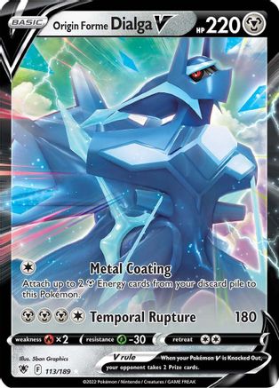 Origin Forme Dialga V 113  - Holofoil - Ultra Rare