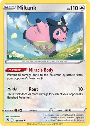 Miltank 126  - Holofoil - Holo Rare