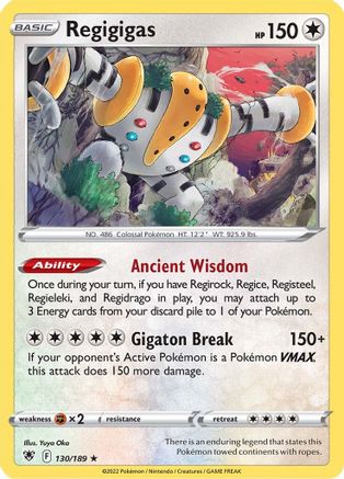 Regigigas 130  - Holofoil - Holo Rare