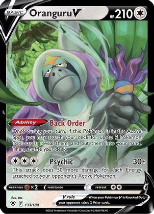 Oranguru V 133  - Holofoil - Ultra Rare