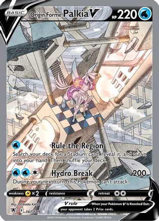 Origin Forme Palkia V (Alternate Full Art) 167  - Holofoil - Ultra Rare