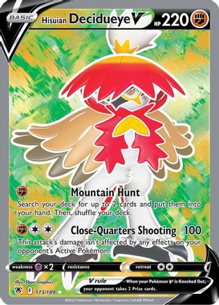 Hisuian Decidueye V (173/189) [Épée et bouclier : Radiance astrale] 
