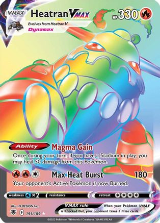 Heatran VMAX (Secret) 191  - Holofoil - Secret Rare