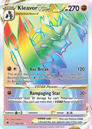 Kleavor VSTAR (Secret) 196  - Holofoil - Secret Rare