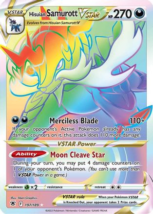 Hisuian Samurott VSTAR (Secret) 197  - Holofoil - Secret Rare