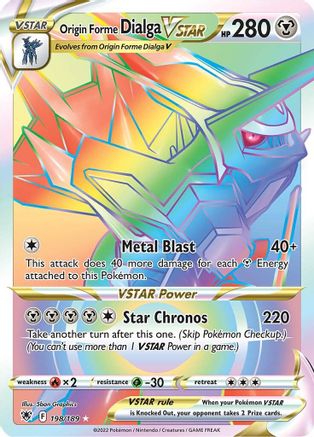Origin Forme Dialga VSTAR (Secret) 198/189  - Holofoil - Secret Rare