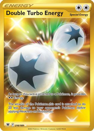 Double Turbo Energy (Secret) 216  - Holofoil - Secret Rare