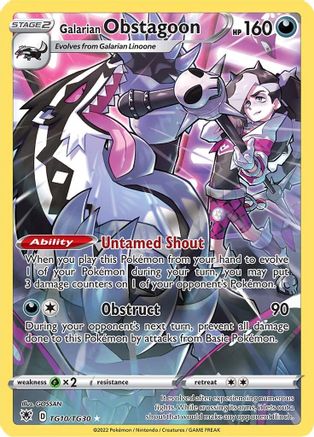 Galarian Obstagoon TG10  - Holofoil - Ultra Rare