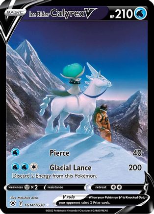 Ice Rider Calyrex V TG14  - Holofoil - Ultra Rare
