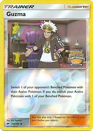 Guzma (115/147) (Promo de la Ligue) (Staff) [Soleil et Lune : Ombres brûlantes] 