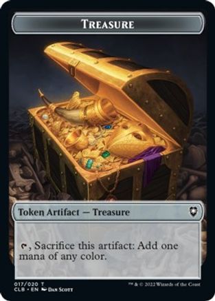 Treasure // Pegasus Double-sided Token (CLB-) - Commander Legends: Battle for Baldur's Gate