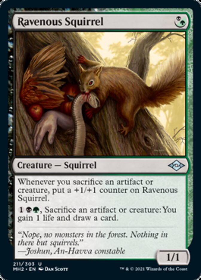 Ravenous Squirrel (MH2-211) - Modern Horizons 2