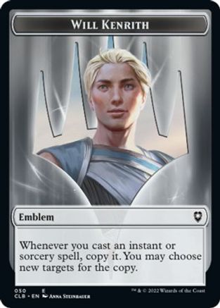 Emblem - Will Kenrith // Copy Double-sided Token (CLB-) - Commander Legends: Battle for Baldur's Gate