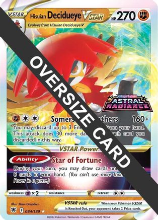 Hisuian Decidueye VSTAR - 084/189/189  - Holofoil - Promo