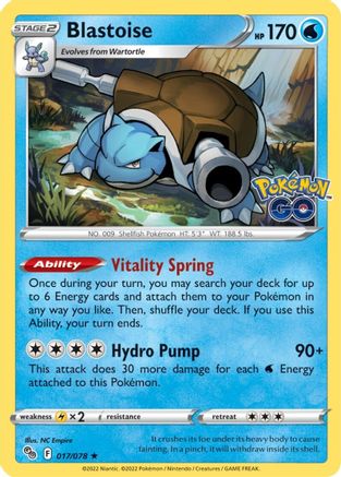 Blastoise 017  - Holofoil - Holo Rare