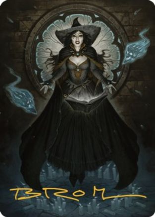 Tasha, the Witch Queen Art Card (76/81) (Gold-Stamped Signature) (ASCLB-076) - Art Series: Commander Legends: Battle for Baldur's Gate