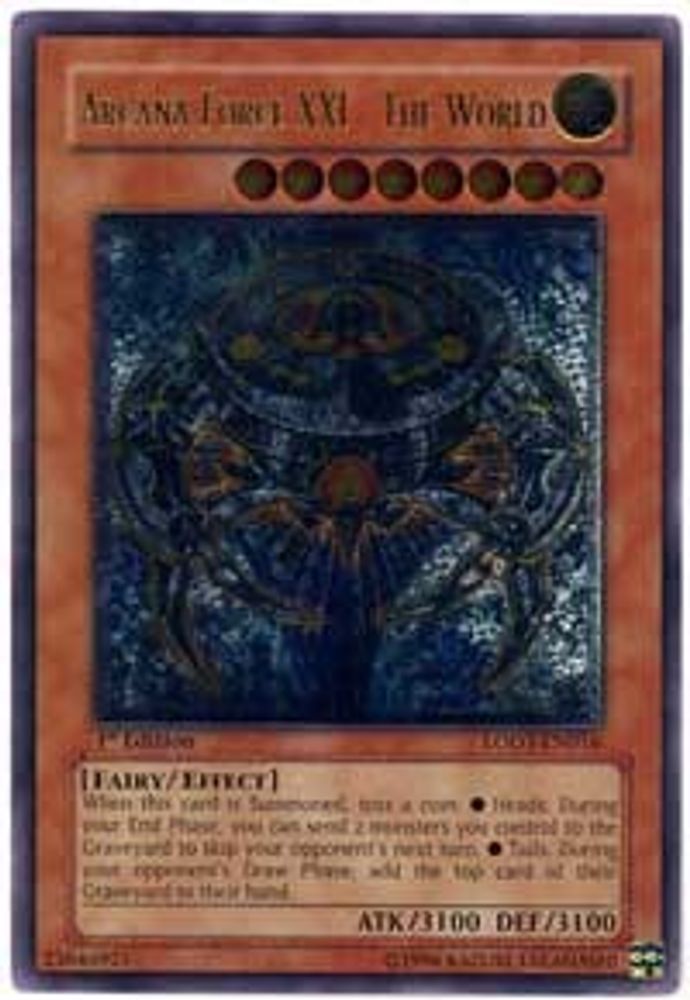 Arcana Force XXI - The World (UTR) (LODT-EN016) - Ultimate Rare