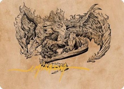 Miirym, Sentinel Wyrm Art Card (Gold-Stamped Signature) (ASCLB-071) - Art Series: Commander Legends: Battle for Baldur's Gate