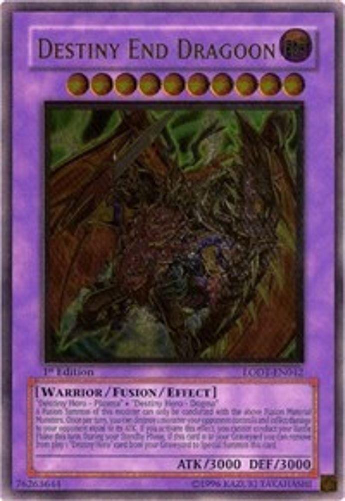 Destiny End Dragoon (UTR) (LODT-EN042) - Ultimate Rare